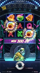 Hip Hop Panda · Periksa indikator taruhan dan gunakan tombol kontrol di bilah navigasi bawah.