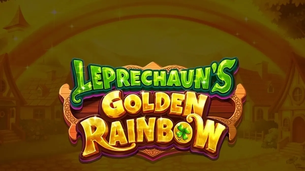Tampilan visual slot Leprechaun's Golden Rainbow dengan tema Irlandia yang ceria